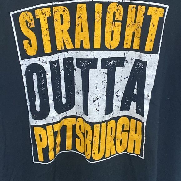 Pittsburgh Steelers Straight Outta Pittsburgh T Shirt Size XL - Picture 4 of 5